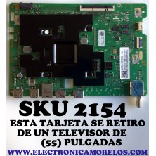 MAIN PARA TV SAMSUNG (55) QLED 4K UHD SMART TV / NUMERO DE PARTE BN94-16448D / BN41-02844A / BN97-18505A / BN97-17789A / PANEL CY-QA055HGCV1H / MODELO QN55Q6DAAFXZA XG08